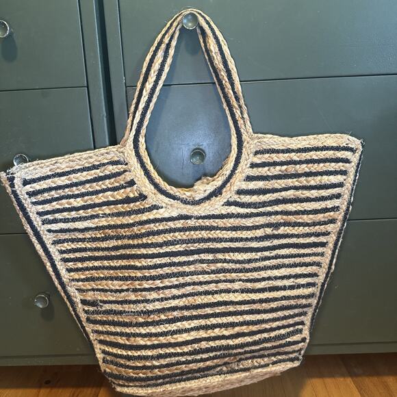 America and Beyond Raven Stripe Eco-friendly Tote - Picture 3 of 14